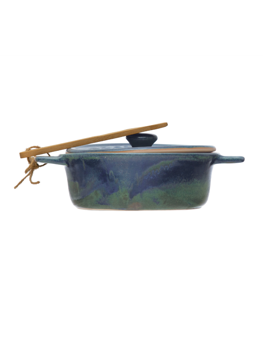 Brie Baker with Lid and Spreader – Honey Brook