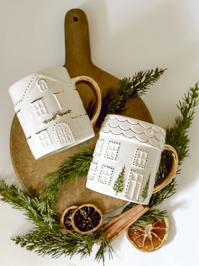 Cottage Mug with Hand-Painted Details