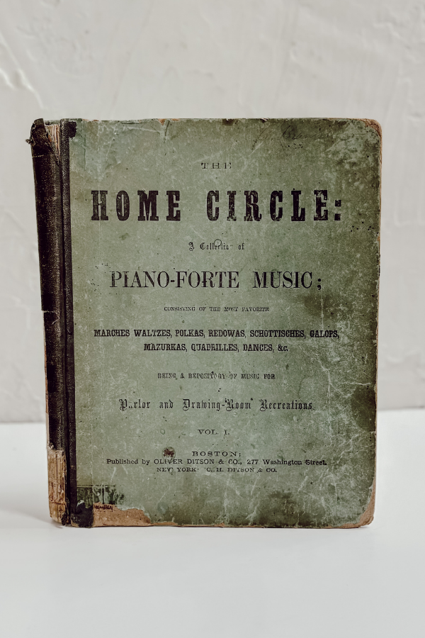 Antique 1889 Piano Book