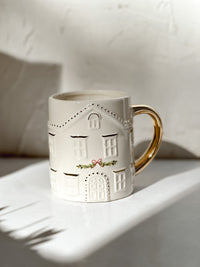 Cottage Mug with Hand-Painted Details