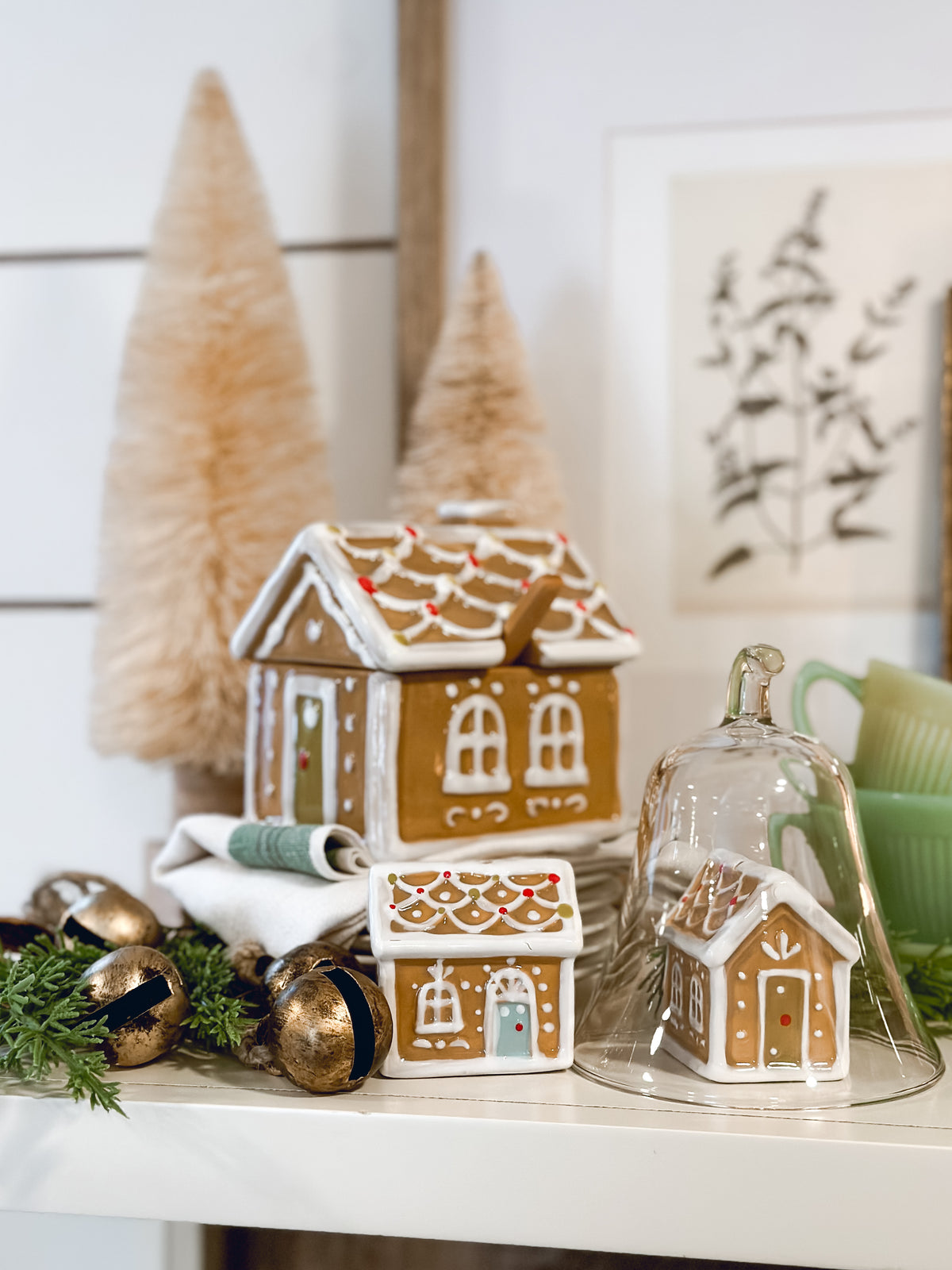 Gingerbread House Stoneware Salt & Pepper Shakers