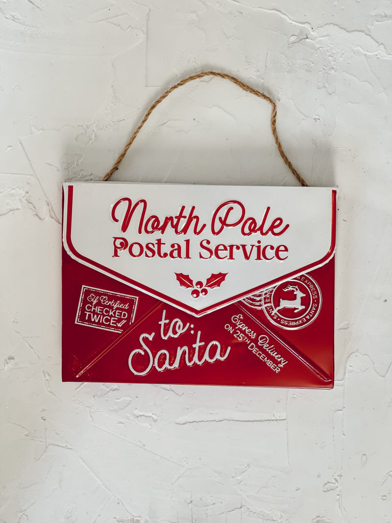 North Pole Postal Service Mail BoxTin