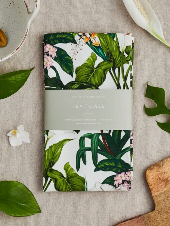 Palm House Tropics - Tea Towel - Ivory