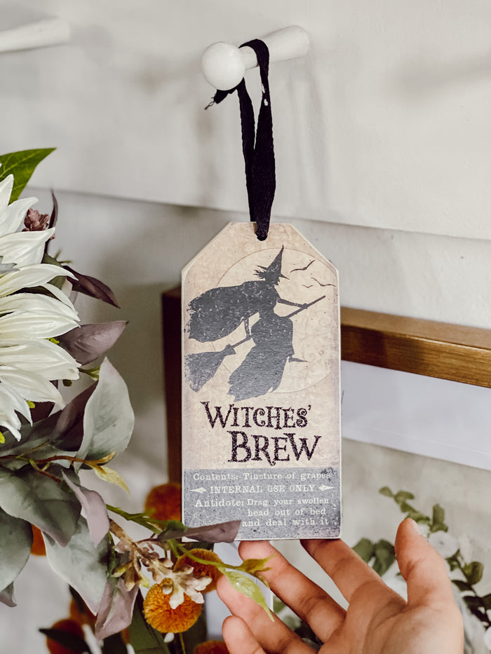 Witches Brew Sparkle Tag